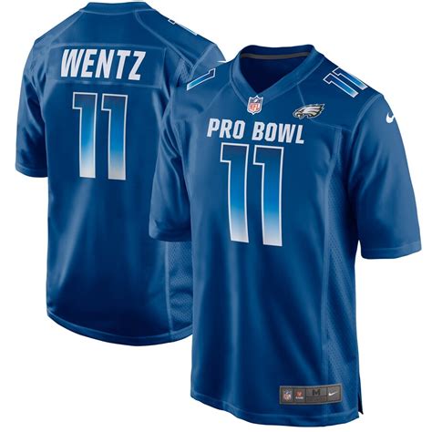 Nike Carson Wentz NFC Royal 2018 Pro Bowl Game Jersey