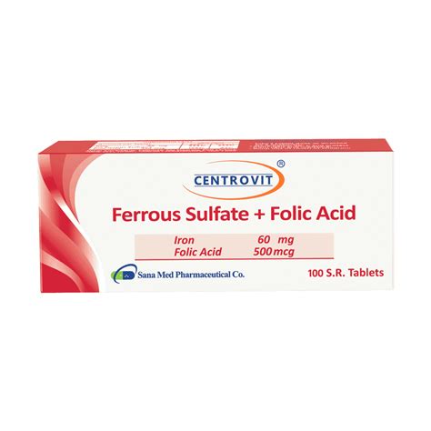 Ferrous Sulfate + Folic Acid – Sana Med Pharmaceutical