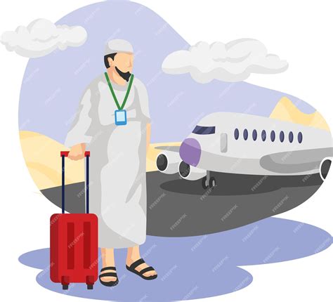 Premium Vector | Umrah and hajj pilgrimage illustration