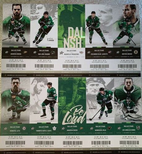 Dallas Stars 2018-19 NHL ticket stubs - ONE TICKET - SEE LISTING | eBay