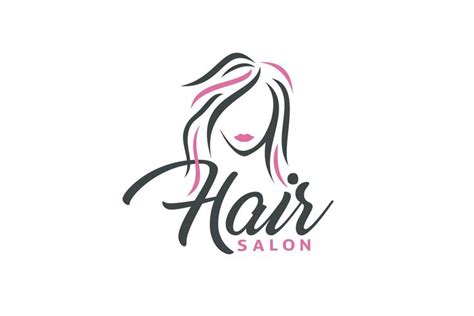 Illustration Hair for Salon Logo | Hair logo, Salon logo, Hair logo design