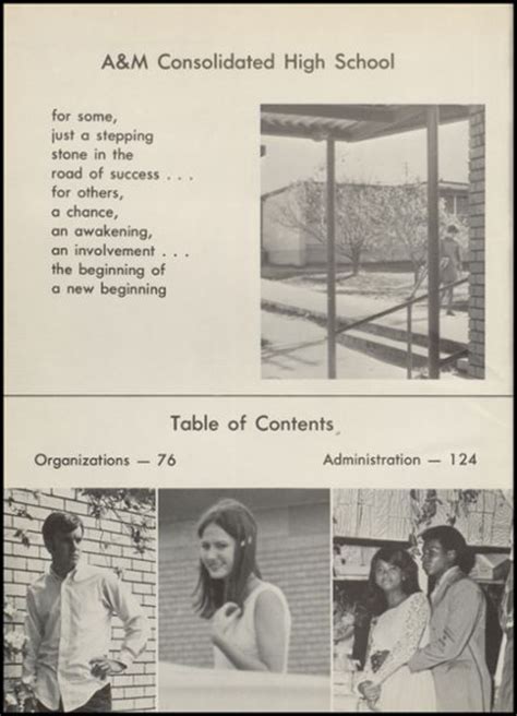 Explore 1970 A&M Consolidated High School Yearbook, College Station TX - Classmates