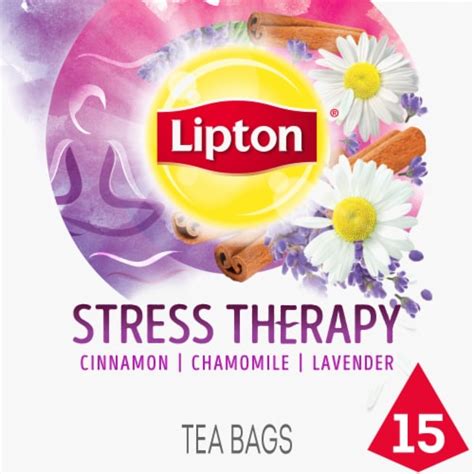 Lipton® Stress Therapy Cinnamon Chamomile & Lavender Herbal Supplement Tea Bags, 15 ct - Fry’s ...