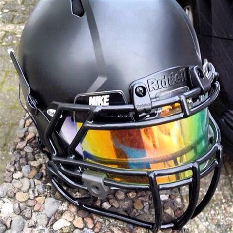 Silver Football Eyeshield Visor Insert For Oakley | Louisiana Bucket Brigade