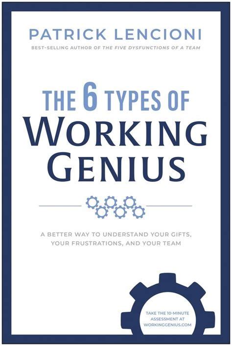 Six Types of Working Genius (Lencioni) — On My Walk