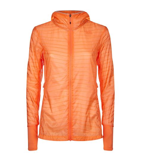 adidas Running Rain Jacket in Orange - Lyst