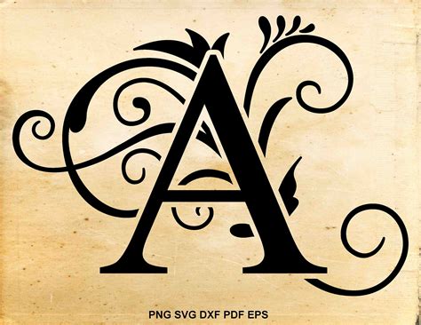 Papercraft Embellishments Svg files for cricut Monogram Png Monogram letters Initials svg design ...