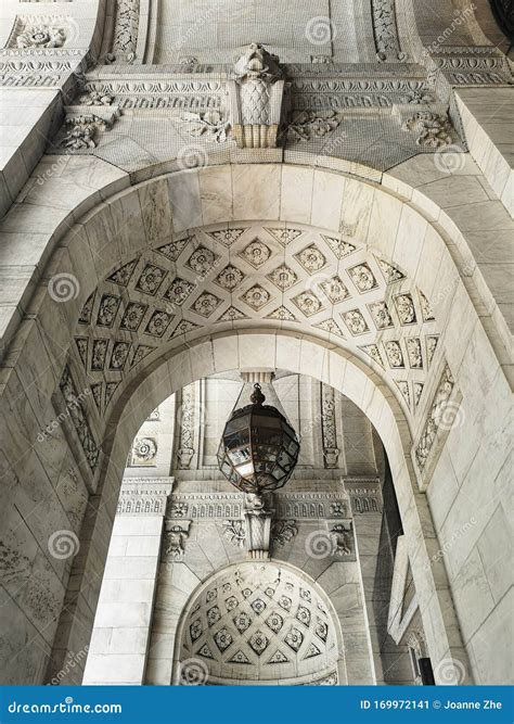 Beautiful Architecture Details in the New York City Public Library Stock Image - Image of ...