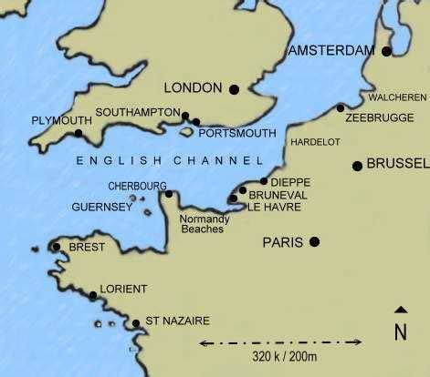 Map Of France And London - Filide Winnifred