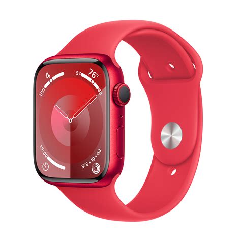 Buy Apple Watch Series 9 GPS RED Sport Band - M/L (45mm Display, Red ...