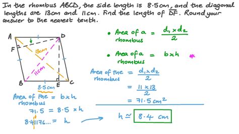 How To Find Area Of Rhombus - 3 Ways To Calculate The Area Of A Rhombus Wikihow - Recall that a ...