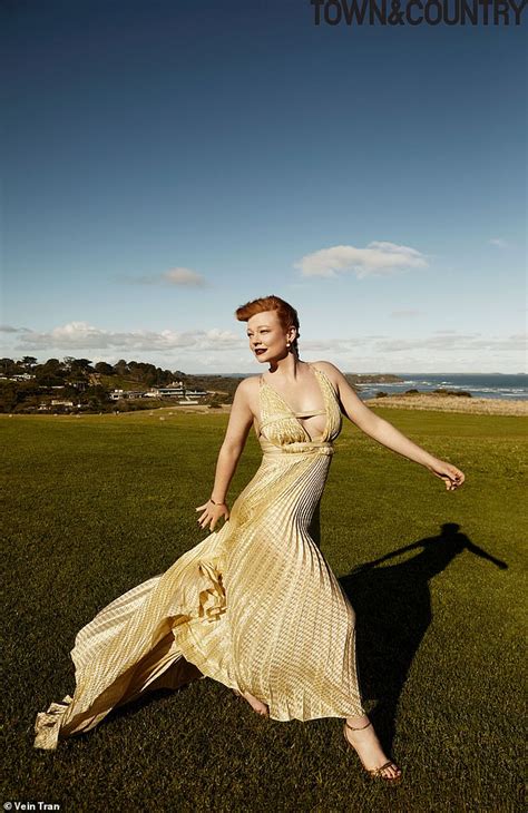 Succession star Sarah Snook wows in glam gold gowns to celebrate the release of season three ...