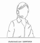 12  Thousand Customer Service Line Drawing Royalty Free Images Stock sketch template