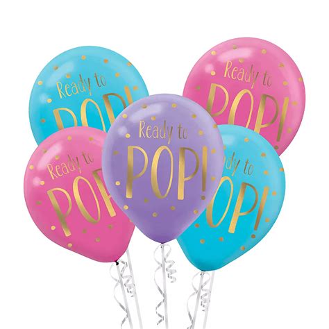 Ready To Pop Baby Shower Balloons 6ct | Party City