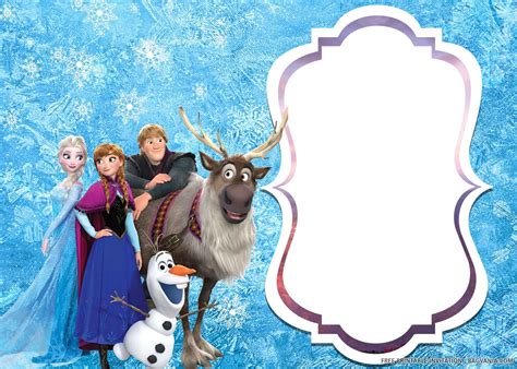 Frozen Birthday Card Template Free - Printable Form, Templates and Letter