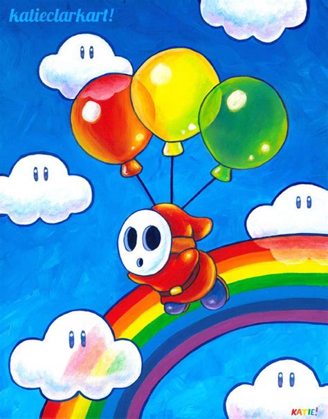 Flight of the Sky Guy Art Print of Original Acrylic Painting, Rainbow ...