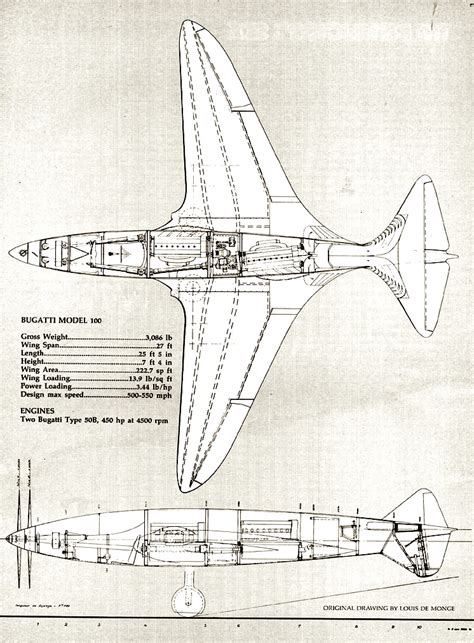 The Bugatti 100P Aircraft - Pictures & Specifications