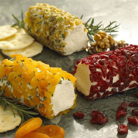 Goat Cheese Log Rolled in Dried Apricot & Rosemary - BigOven 225645