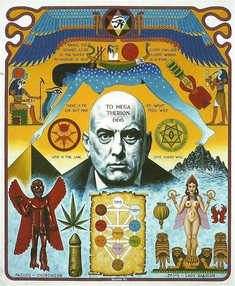 Aleister Crowley Thelema occult | Illuminati art, Aleister crowley, Esoteric art