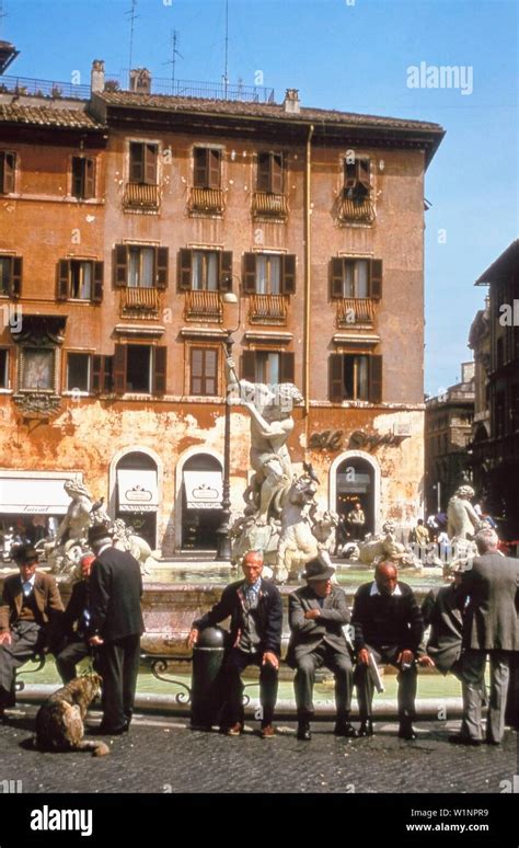 Fountain, Piazza Navona, Rome, Italy Stock Photo - Alamy