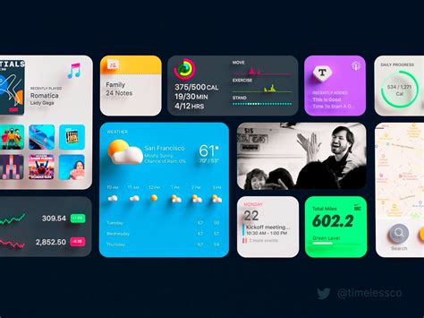 iOS 14 widgets | Widget design, Ios design, Design