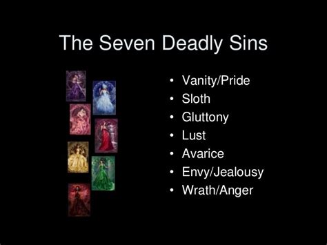 7 deadly sins