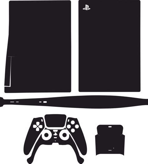 Vector Hub. PS5 Console & Controller Skin Template