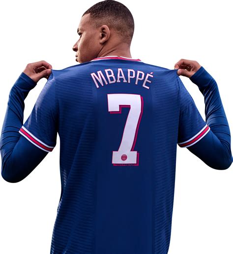 Kylian Mbappé FIFA 22 Cover star Paris Saint-Germain football render ...