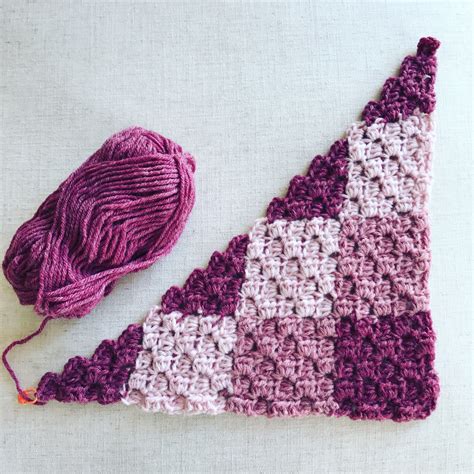 Gingham C2C graph for Afghan | Crochet blanket patterns, C2c crochet, Crochet crafts