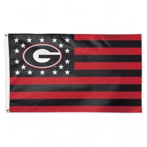 Georgia Bulldogs Flag 3x5 Deluxe Style Stars and Stripes Design, 1 - Kroger