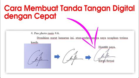 Cara Membuat Tanda Tangan Digital dengan Cepat - YouTube