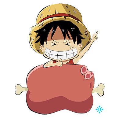 Luffy Meat Lover by blossomingdeath on DeviantArt | Luffy, One piece luffy, Anime chibi