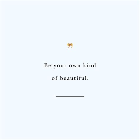 Be Your Own Kind Of Beautiful | Wellness And Fitness Quote