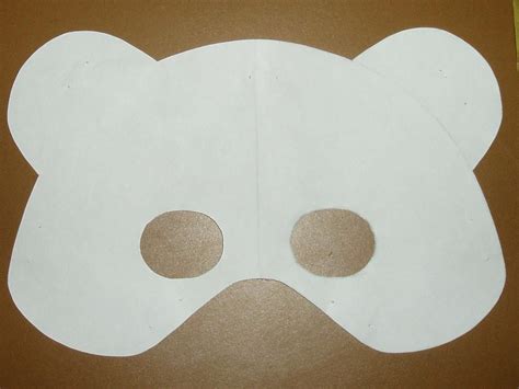 Teddy Bear Mask templates to print out | Bear mask template, Bear mask ...