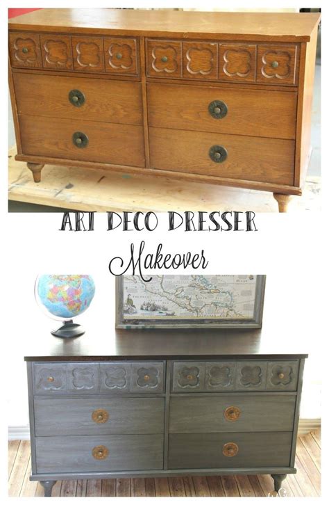 Art Deco Dresser Makeover Diy Dresser Makeover, Furniture Makeover, Diy Furniture, Art Deco ...