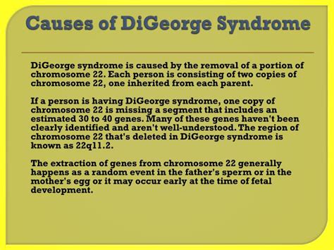 PPT - DiGeorge Syndrome PowerPoint Presentation - ID:7943710