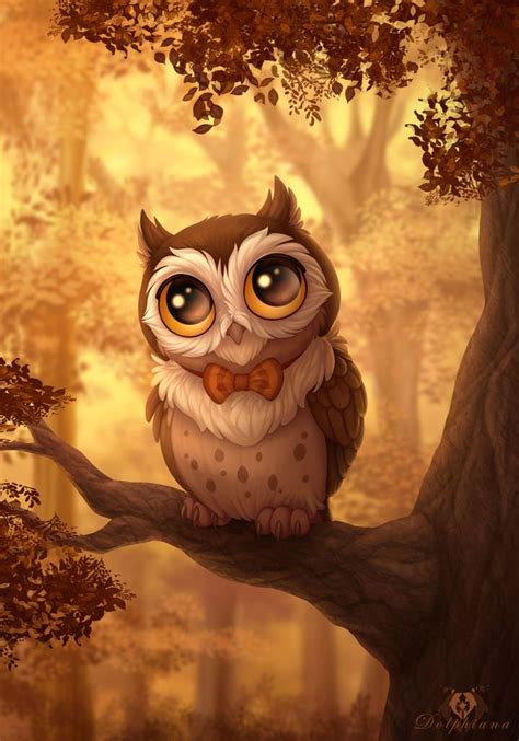 Bowtie Owl by DolphyDolphiana.deviantart.com on @DeviantArt | Cute owl ...