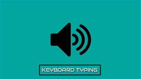 Keyboard Typing - Sound Effect (HD) - YouTube