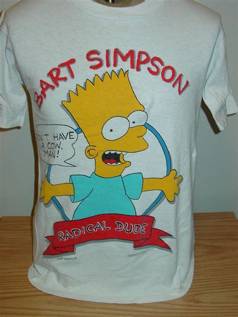 vintage 1990s Bart Simpson the Simpsons cartoon t shirt Large | Cartoon t shirts, Simpsons ...