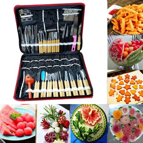 80Pcs/set multifunction watermelon fruit Carving Tools Kit Portable ...