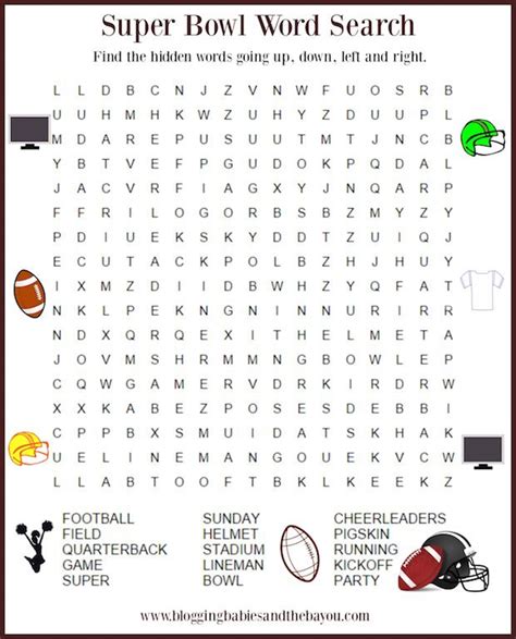 Super Bowl Activties for Children - Kid Football Printables | Super ...