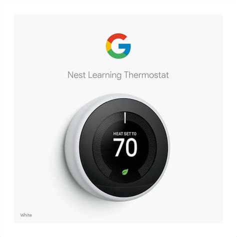 Google Nest Learning Thermostat With Nest Temperature Sensor Costco ...