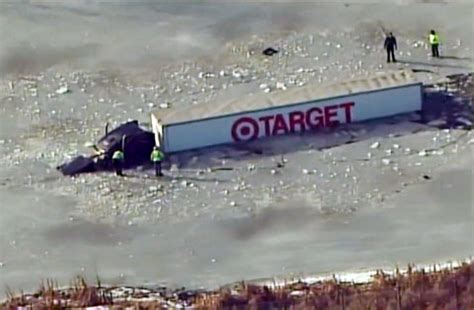 Target Semi Truck Runs Off I-94 and Plunges Into Icy Pond in Monticello ...