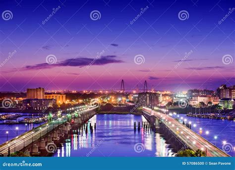 Charleston Skyline stock photo. Image of landmark, town - 57086500