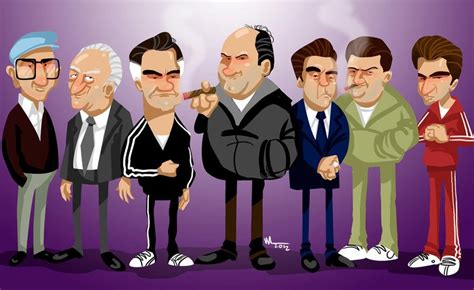 Cartoon Sopranos characters, made by WALHH (not me) : r/thesopranos