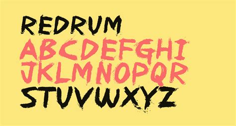 REDRUM free Font - What Font Is