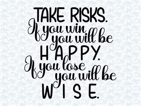 Take Risks Motivational Quotes SVG With Commercial License - Etsy Hong Kong
