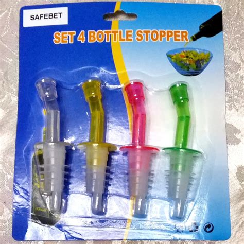 4Pcs/Lot Wine Pourers Quick Aerating Oil Wine Bottle Pourer Spout Stopper Dispenser Liquor Flow ...