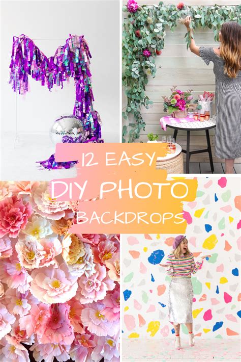 12 Easy DIY Photo Backdrops | Pretty Colorful Life