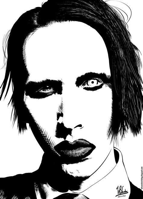 Marilyn Manson (Ink drawing)